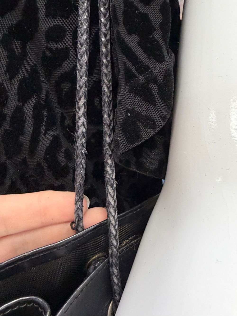 Fendi FF Zucca black mesh shopper tote bag - Picture 14 of 15